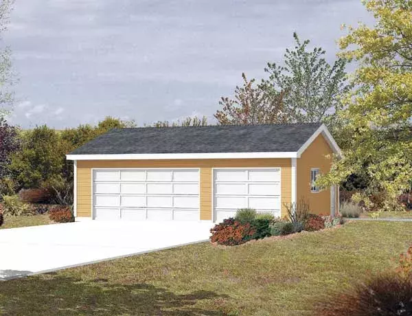 Traditional house plans 77-517 - front exterior, 704 sq ft, 0 bed, 0 bath house plans | Monster House Plans