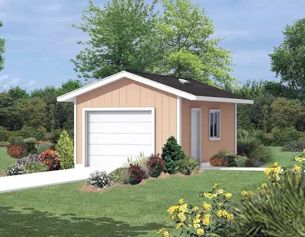Traditional house plans 77-528 - front exterior, 308 sq ft, 0 bed, 0 bath house plans | Monster House Plans
