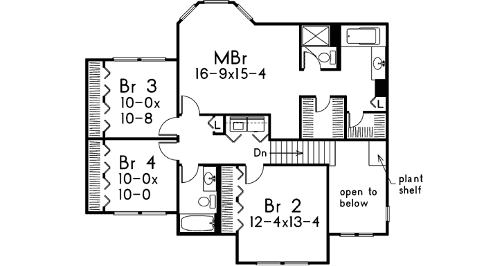 Upper/Second Floor Plan:77-613