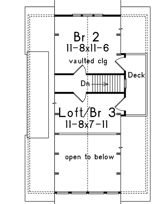 Upper/Second Floor Plan:77-649