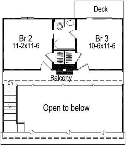 Upper/Second Floor Plan:77-650