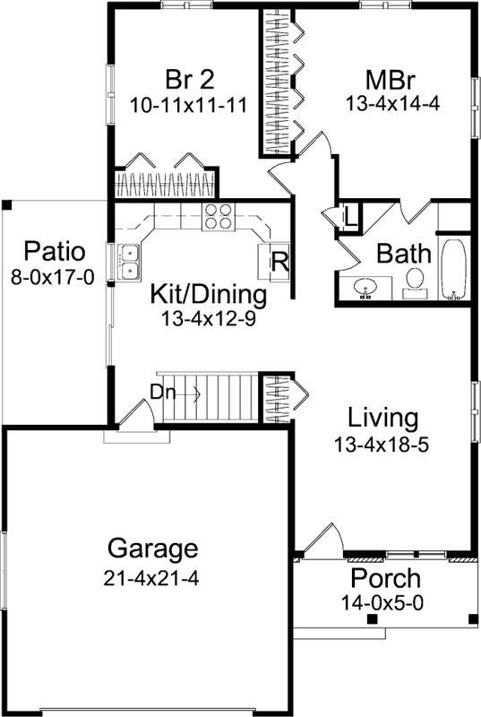Main Floor Plan: 77-696