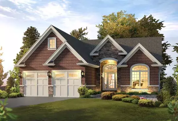 Traditional house plans 77-705 - front exterior, 1,759 sq ft, 3 bed, 2 bath house plans | Monster House Plans