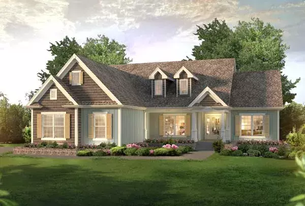 Traditional house plans 77-716 - front exterior, 1,983 sq ft, 3 bed, 2 bath house plans | Monster House Plans