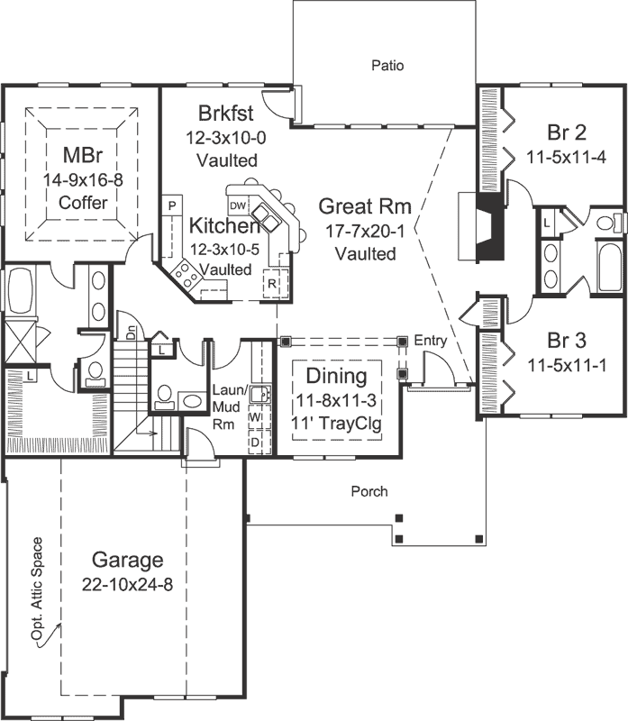 Main Floor Plan: 77-716
