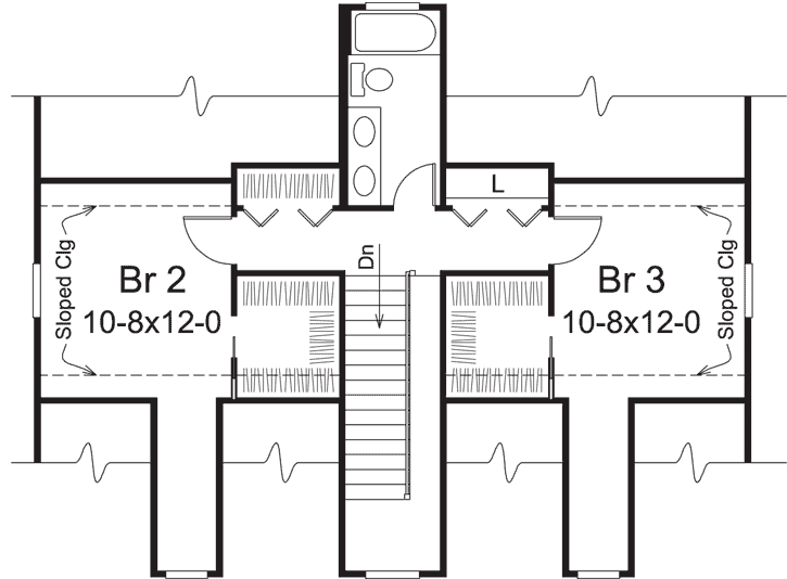 Upper/Second Floor Plan:77-720