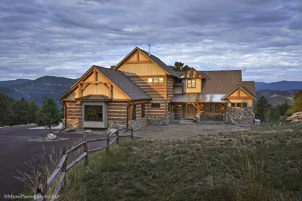 Mountain Rustic house plans 79-120 - front exterior, 4,960 sq ft, 4 bed, 4 bath house plans | Monster House Plans