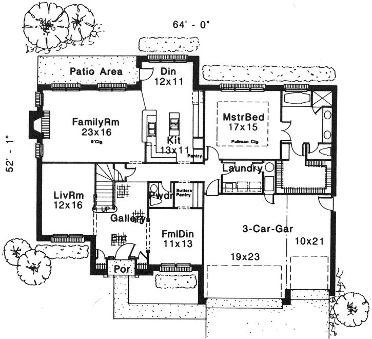 Main Floor Plan: 8-1001
