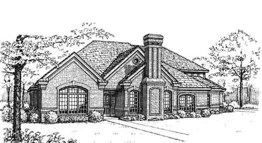 Traditional house plans 8-1004 - front exterior, 3,391 sq ft, 4 bed, 3 bath house plans | Monster House Plans