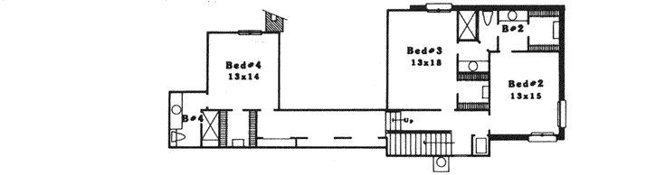 Upper/Second Floor Plan:8-1076