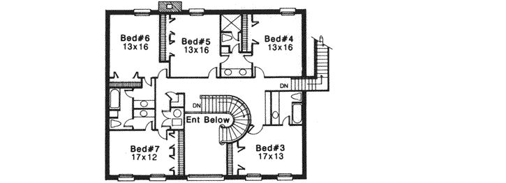 Upper/Second Floor Plan:8-1085