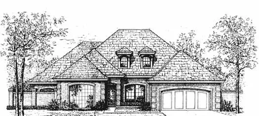 Traditional house plans 8-1144 - front exterior, 2,866 sq ft, 4 bed, 3 bath house plans | Monster House Plans