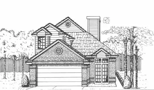 Traditional house plans 8-1163 - front exterior, 1,551 sq ft, 3 bed, 2 bath house plans | Monster House Plans