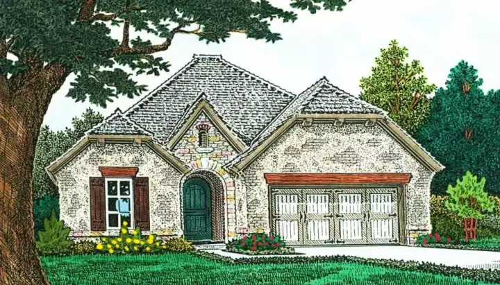 Cottage house plans 8-1264 - front exterior, 2,067 sq ft, 3 bed, 2 bath house plans | Monster House Plans