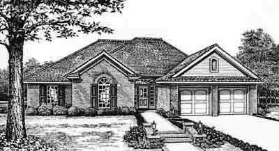 Traditional house plans 8-169 - front exterior, 1,806 sq ft, 4 bed, 2 bath house plans | Monster House Plans