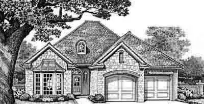 Traditional house plans 8-213 - front exterior, 2,008 sq ft, 3 bed, 2 bath house plans | Monster House Plans