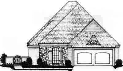 Traditional house plans 8-286 - front exterior, 2,256 sq ft, 3 bed, 3 bath house plans | Monster House Plans