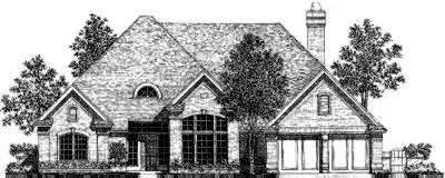 Traditional house plans 8-317 - front exterior, 2,356 sq ft, 3 bed, 2 bath house plans | Monster House Plans