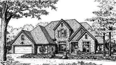 Traditional house plans 8-452 - front exterior, 2,902 sq ft, 4 bed, 3 bath house plans | Monster House Plans