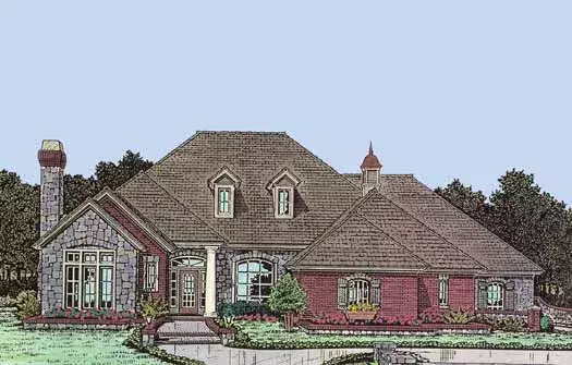 Traditional house plans 8-793 - front exterior, 2,295 sq ft, 3 bed, 2 bath house plans | Monster House Plans
