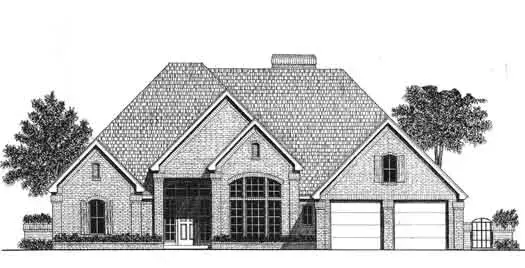 Traditional house plans 8-898 - front exterior, 2,136 sq ft, 3 bed, 2 bath house plans | Monster House Plans