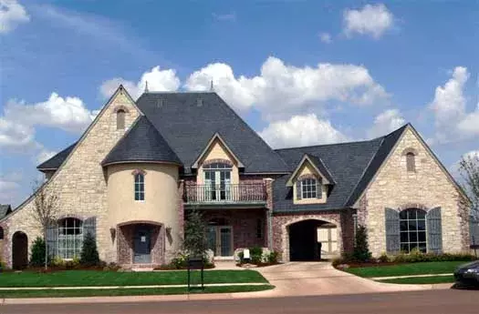 French Country house plans 80-103 - front exterior, 4,377 sq ft, 4 bed, 3 bath house plans | Monster House Plans