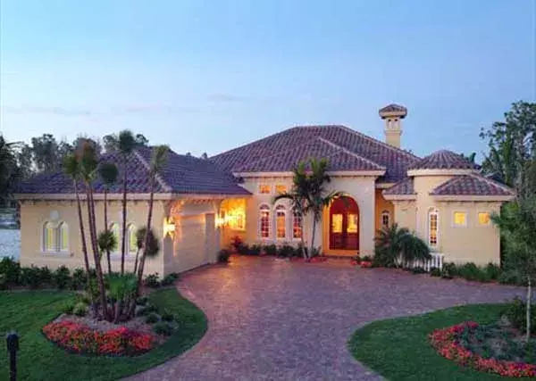 Florida house plans 81-121 - front exterior, 3,324 sq ft, 3 bed, 3 bath house plans | Monster House Plans