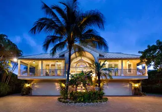 Coastal house plans 82-110 - front exterior, 4,521 sq ft, 3 bed, 4 bath house plans | Monster House Plans