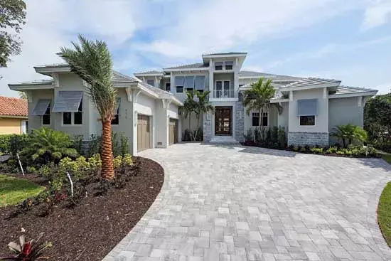 Florida house plans 82-125 - front exterior, 6,005 sq ft, 4 bed, 4 bath house plans | Monster House Plans