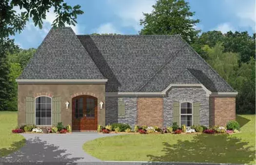 European house plans 83-121 - front exterior, 1,920 sq ft, 3 bed, 2 bath house plans | Monster House Plans