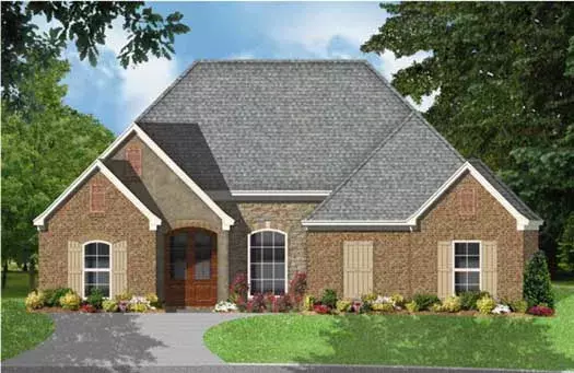 Traditional house plans 83-122 - front exterior, 1,961 sq ft, 4 bed, 3 bath house plans | Monster House Plans