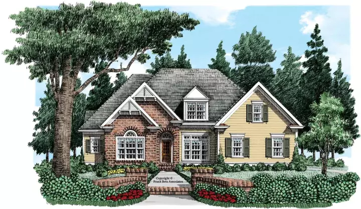 Traditional house plans 85-108 - front exterior, 2,131 sq ft, 4 bed, 4 bath house plans | Monster House Plans