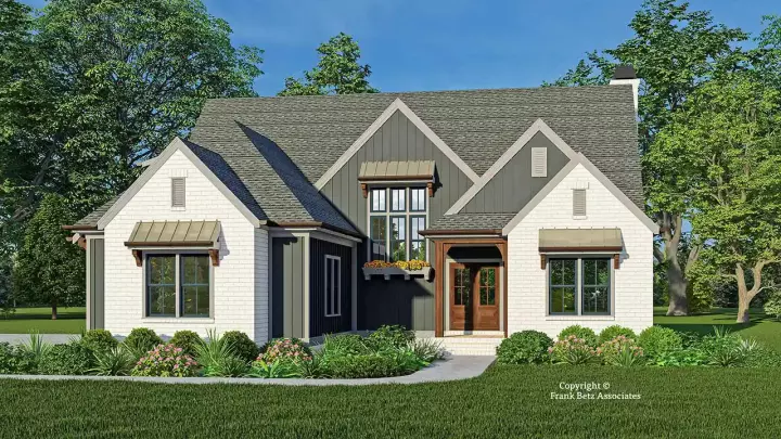 Traditional house plans 85-1099 - front exterior, 2,906 sq ft, 4 bed, 3 bath house plans | Monster House Plans