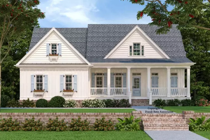 Southern house plans 85-111 - front exterior, 2,182 sq ft, 4 bed, 2 bath house plans | Monster House Plans
