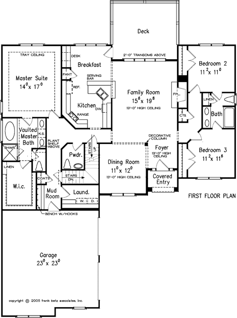 Main Floor Plan: 85-113