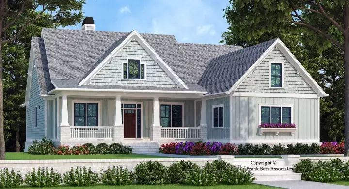 Craftsman house plans 85-125 - front exterior, 2,336 sq ft, 4 bed, 3 bath house plans | Monster House Plans