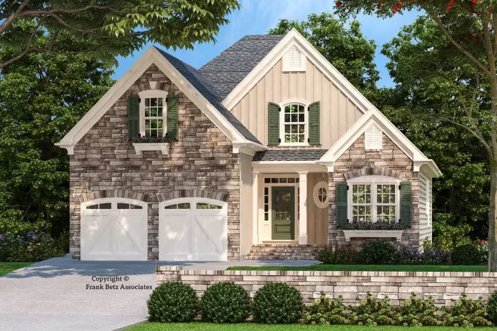 Traditional house plans 85-128 - front exterior, 1,867 sq ft, 4 bed, 3 bath house plans | Monster House Plans