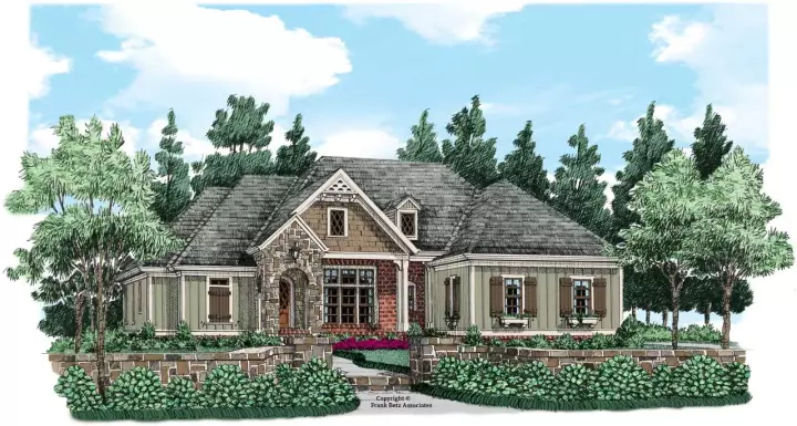 Cottage house plans 85-138 - front exterior, 2,766 sq ft, 4 bed, 3 bath house plans | Monster House Plans