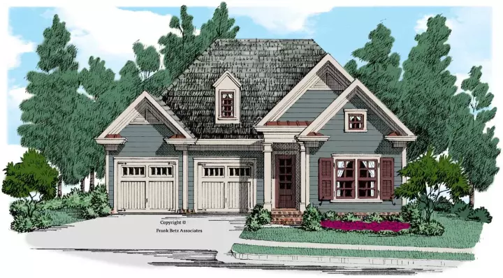 Southern house plans 85-140 - front exterior, 1,990 sq ft, 3 bed, 2 bath house plans | Monster House Plans