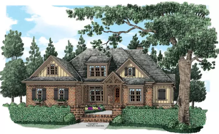 Bungalow house plans 85-144 - front exterior, 3,954 sq ft, 5 bed, 5 bath house plans | Monster House Plans