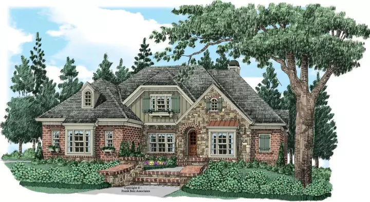 English Country house plans 85-145 - front exterior, 3,942 sq ft, 5 bed, 5 bath house plans | Monster House Plans