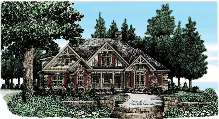 Country house plans 85-147 - front exterior, 3,629 sq ft, 5 bed, 4 bath house plans | Monster House Plans