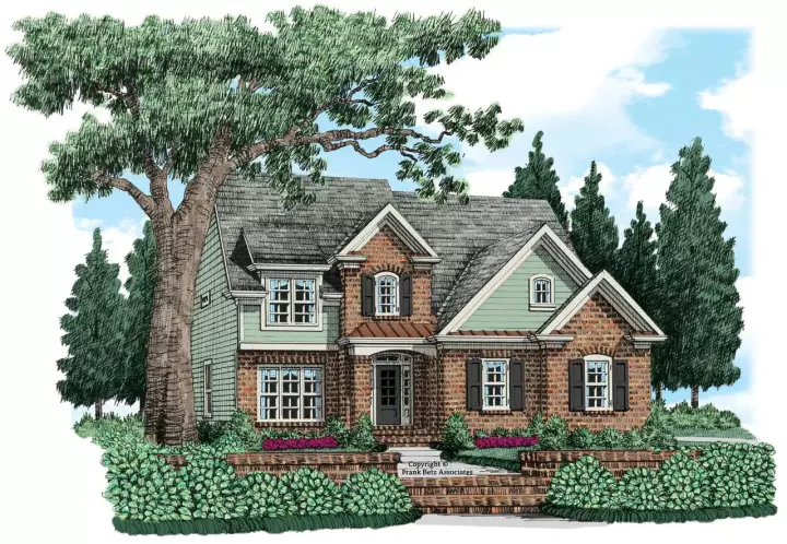 Traditional house plans 85-153 - front exterior, 2,076 sq ft, 4 bed, 2 bath house plans | Monster House Plans