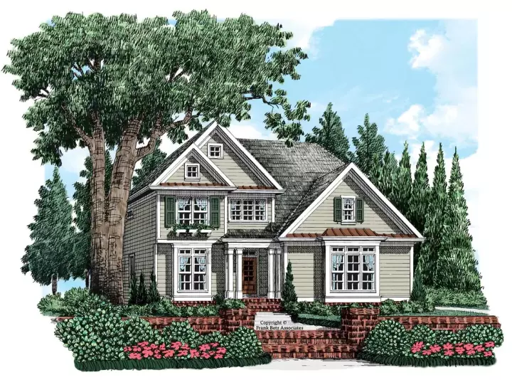 Traditional house plans 85-154 - front exterior, 2,077 sq ft, 4 bed, 2 bath house plans | Monster House Plans