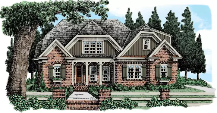 Cottage house plans 85-166 - front exterior, 1,982 sq ft, 3 bed, 2 bath house plans | Monster House Plans