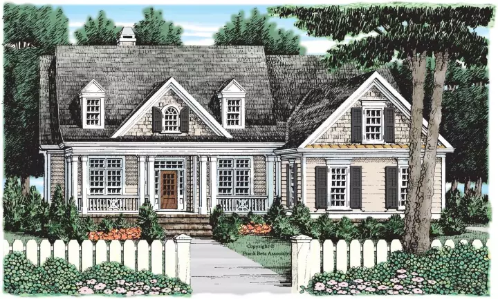 Southern house plans 85-175 - front exterior, 2,211 sq ft, 4 bed, 3 bath house plans | Monster House Plans