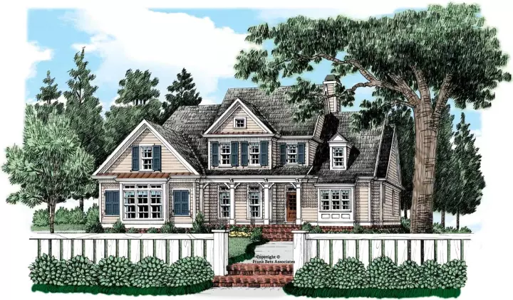 Country house plans 85-177 - front exterior, 2,776 sq ft, 5 bed, 3 bath house plans | Monster House Plans