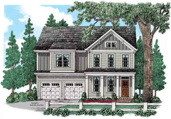 Craftsman house plans 85-185 - front exterior, 2,386 sq ft, 4 bed, 2 bath house plans | Monster House Plans