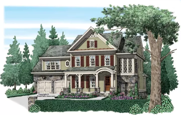 English Country house plans 85-186 - front exterior, 3,193 sq ft, 4 bed, 3 bath house plans | Monster House Plans