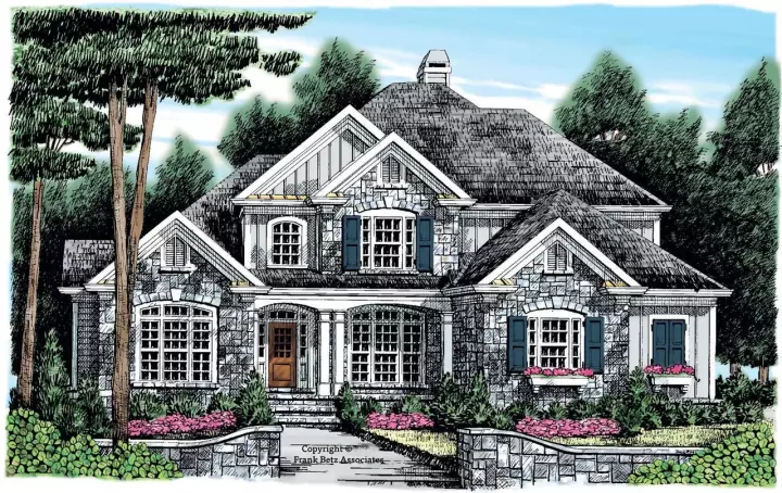 Southern house plans 85-188 - front exterior, 2,885 sq ft, 5 bed, 4 bath house plans | Monster House Plans